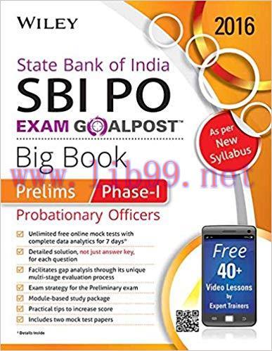 (PDF)Wiley&rsquo;s State Bank of India Probationary Officer (SBI PO) Exam Goalpost Big Book: Prelims,...