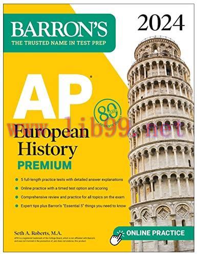 [FOX-Ebook]AP European History Premium, 2024: 5 Practice Tests + Comprehensive Review + Online ...