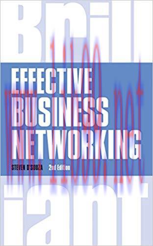 (PDF)Effective Business Networking (Brilliant Business) 1st Edition
