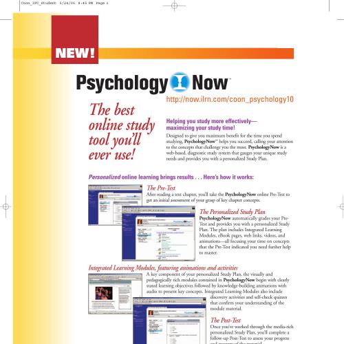 Psychology A Modular Approach to Mind and Behavior 10th Edition.0534605931 - Wei Zhi