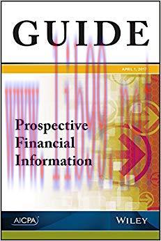(PDF)Prospective Financial Information (AICPA) 1st Edition