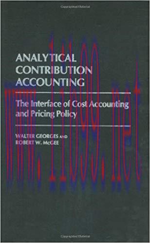 (PDF)Analytical Contribution Accounting: The Interface of Cost Accounting and Pricing Policy