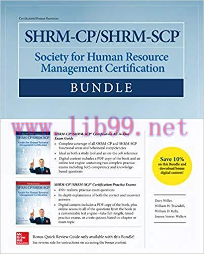 SHRM-CP/SHRM-SCP Certification Bundle (All-In-One) 1st Edition,