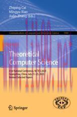 [PDF]Theoretical Computer Science: 41st National Conference, NCTCS 2023, Guangzhou, China, July...