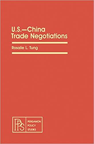 (PDF)U.S.&mdash;China Trade Negotiations Pergamon Policy Studies on Business and Economics