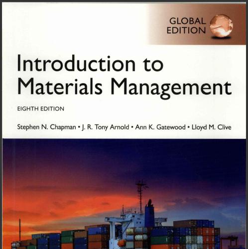 (Solution Manual)Introduction to Materials Management,8th Global Edition.zip