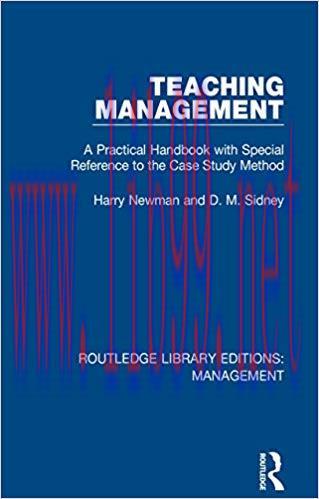 (PDF)Teaching Management: A Practical Handbook with Special Reference to the Case Study Method ...