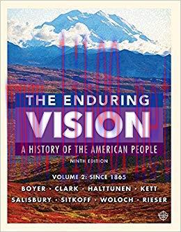 (PDF)The Enduring Vision, Volume II: Since 1865 9th Edition