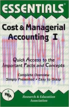 (PDF)Cost & Managerial Accounting I Essentials (Essentials Study Guides Book 1) Revised Edition