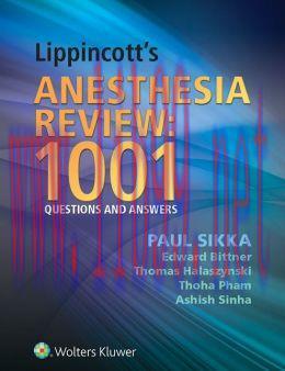 [AME]Lippincott's Anesthesia Review: 1000 Questions and Answers (EPUB)