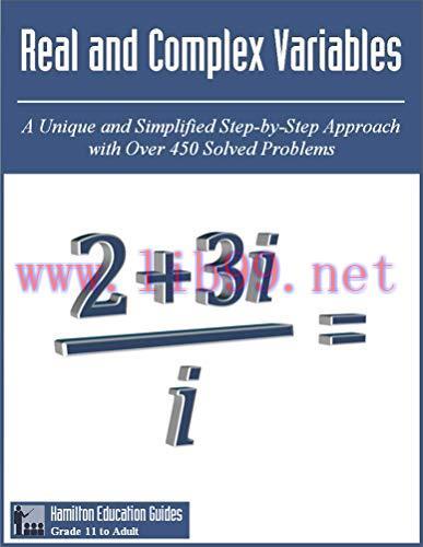 [FOX-Ebook]Real and Complex Variables: Hamilton Education Guides Manual 13 - Over 450 Solved Pr...