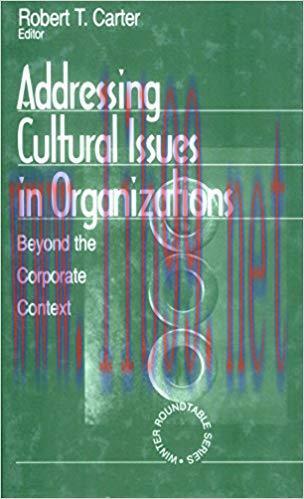(PDF)Addressing Cultural Issues in Organizations: Beyond the Corporate Context (Winter Roundtab...