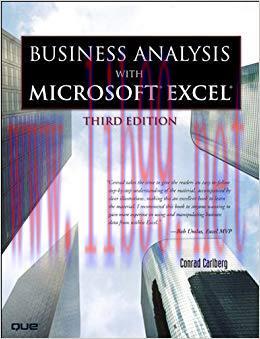 (PDF)Business Analysis with Microsoft Excel, (Adobe Reader) 3rd Edition