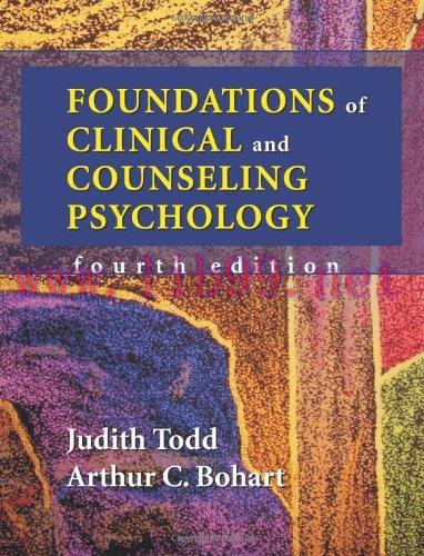 [FOX-Ebook]Foundations of Clinical and Counseling Psychology, 4th Edition