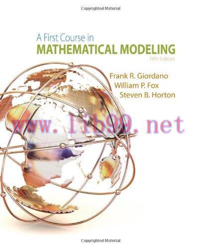[FOX-Ebook]A First Course in Mathematical Modeling, 5th Edition