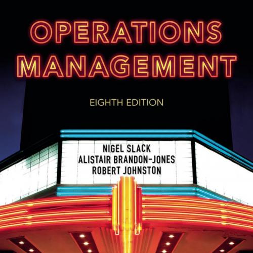 Operations Management 8th Edition by Brandon-Jones