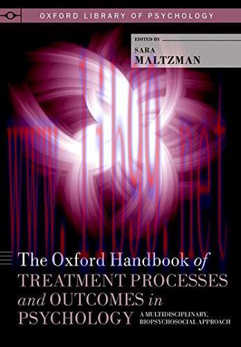[AME]The Oxford Handbook of Treatment Processes and Outcomes in Psychology: A Multidisciplinary...