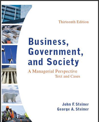 (Test Bank)Business Government and Society A Managerial Perspective 13th Edition by John Steine...
