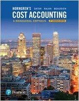 Horngren&rsquo;s Cost accounting a Managerial Emphasis 8th Canadian Edition [Srikant M. Datar]