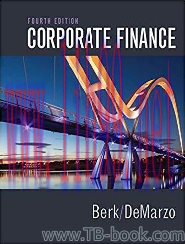 Corporate Finance 4th Edition by Jonathan Berk 课本