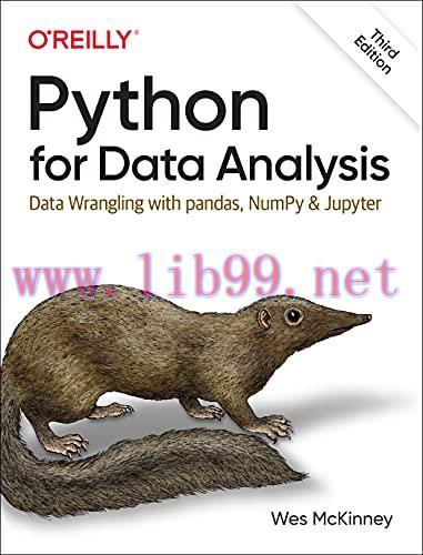 [FOX-Ebook]Python for Data Analysis: Data Wrangling with pandas, NumPy, and Jupyter, 3rd Editio...