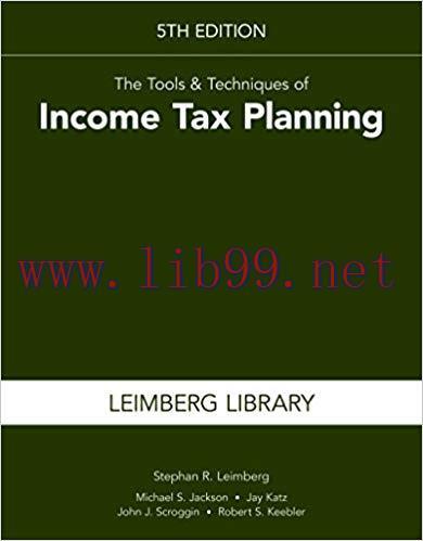 (PDF)The Tools & Techniques of Income Tax Planning, 5th Edition 5th Edition