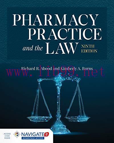 [AME]Pharmacy Practice and the Law, 9th Edition (Original PDF)