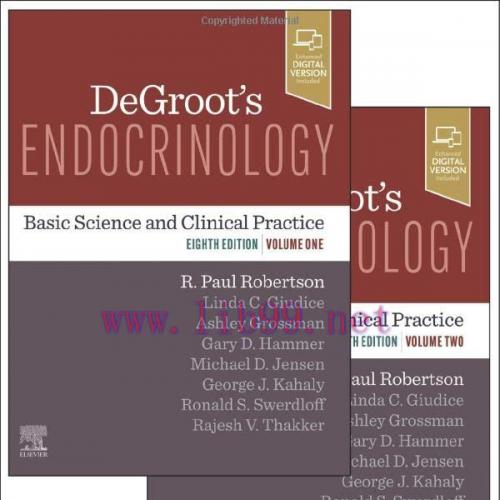 [AME]DeGroot&rsquo;s Endocrinology: Basic Science and Clinical Practice, 8th edition, 2 Volume Set (O...