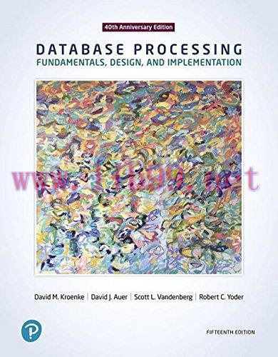 [FOX-Ebook]Database Processing: Fundamentals, Design, and Implementation, 15th Edition