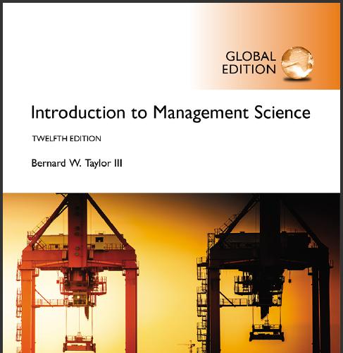 (Solution Manual)Introduction to Management Science,12th Global Edition.rar