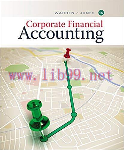 (PDF)Corporate Financial Accounting 15th Edition