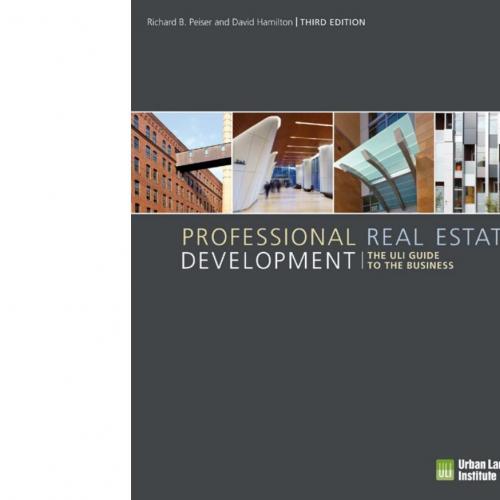 Professional Real Estate Development-Richard B. Peiser-
