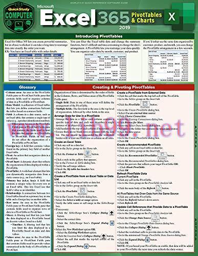 [FOX-Ebook]Excel 365 - Pivot Tables & Charts: A Quickstudy Laminated Reference Guide