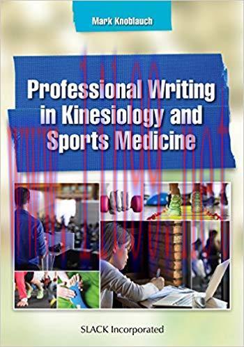 [PDF]Professional Writing in Kinesiology and Sports Medicine