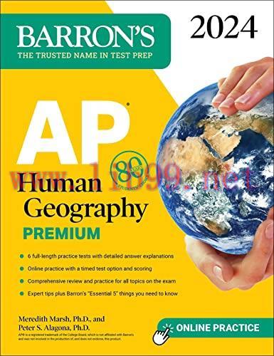 [FOX-Ebook]AP Human Geography Premium, 2024: 6 Practice Tests + Comprehensive Review + Online P...