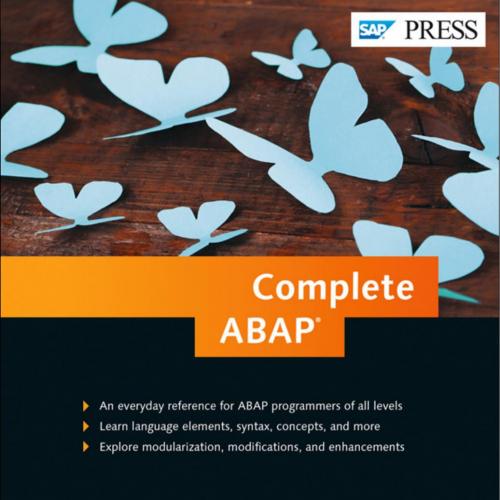 SAP Press Complete ABAP The Comprehensive Guide to ABAP 7 5 1493212729