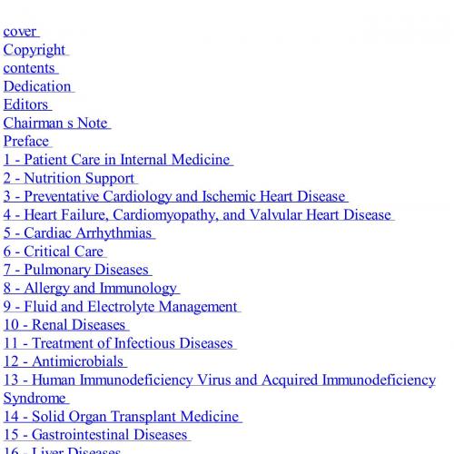 Washington Manual of Medical Therapeutics, 33rd Edition 2010, The