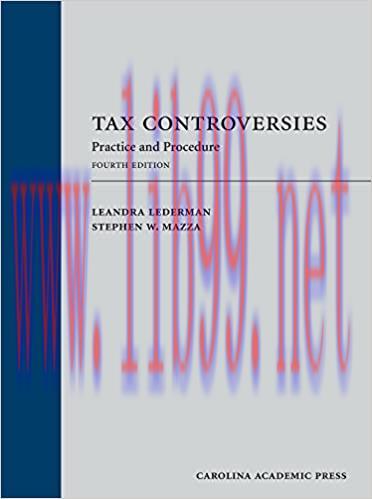(PDF)Tax Controversies: Practice and Procedure, Fourth Edition