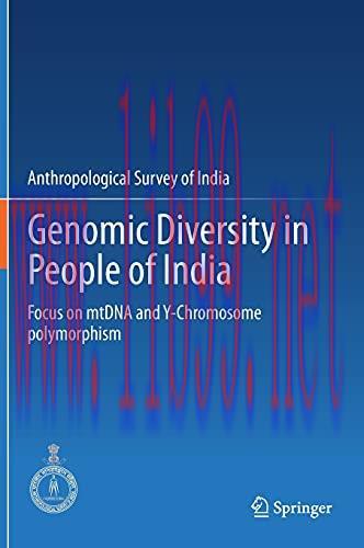 [AME]Genomic Diversity in People of India: Focus on mtDNA and Y-Chromosome polymorphism (Origin...