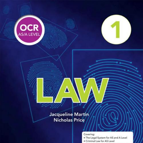 OCR AS_A Level Law Book 1 - Jacqueline Martin