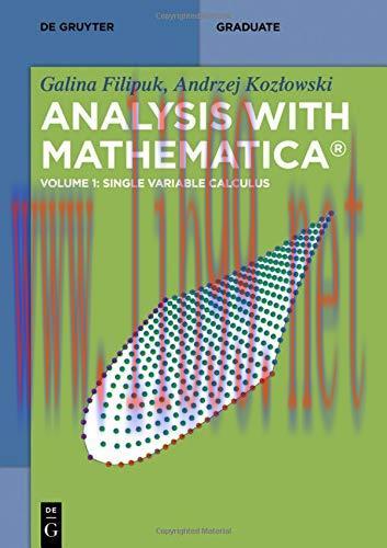 [FOX-Ebook]Analysis With Mathematica