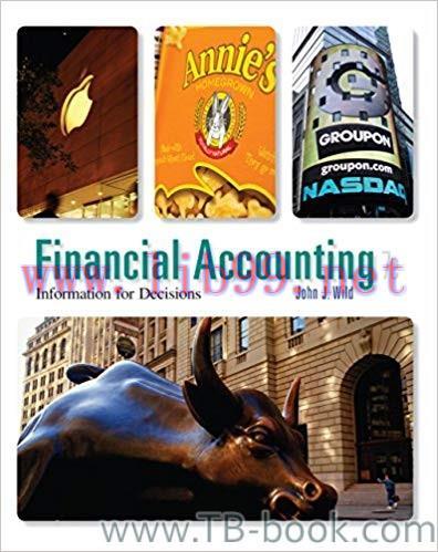 Financial Accounting: Information for Decisions 7th Edition by John Wild 题库