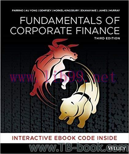 Solution Manual for Fundamentals of Corporate Finance, 3rd AU Edition Hybrid
