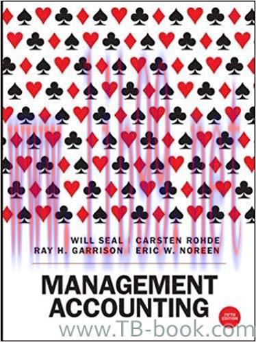 Management Accounting 5 Edition by Will Seal 课本