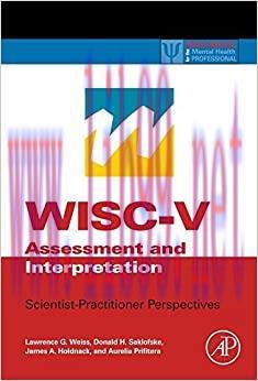 (PDF)WISC-V Assessment and Interpretation: Scientist-Practitioner Perspectives (ISSN)