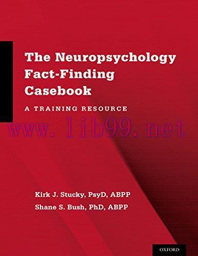 [AME]The Neuropsychology Fact-Finding Casebook: A Training Resource (EPUB)