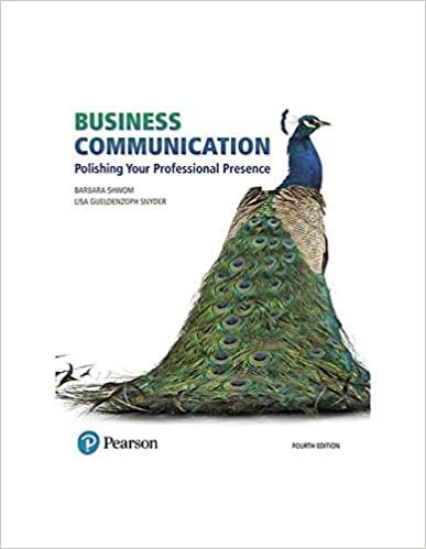 Business Communication Polishing Your Professional Presence 4th Edition