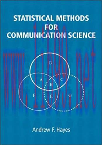 Statistical Methods for Communication Science (Routledge Communication Series) 1st Edition,