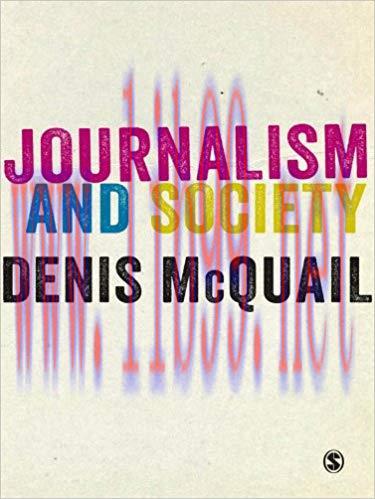 Journalism and Society 1st Edition,