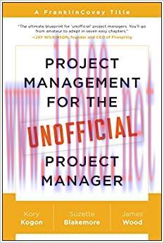 (PDF)FranklinCovey Project Management for The Unofficial Project Manager Paperback